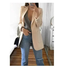 Autumn Women Casual Slim Blazers Suit Jacket Fashion Lady Office Suit - Femstylo