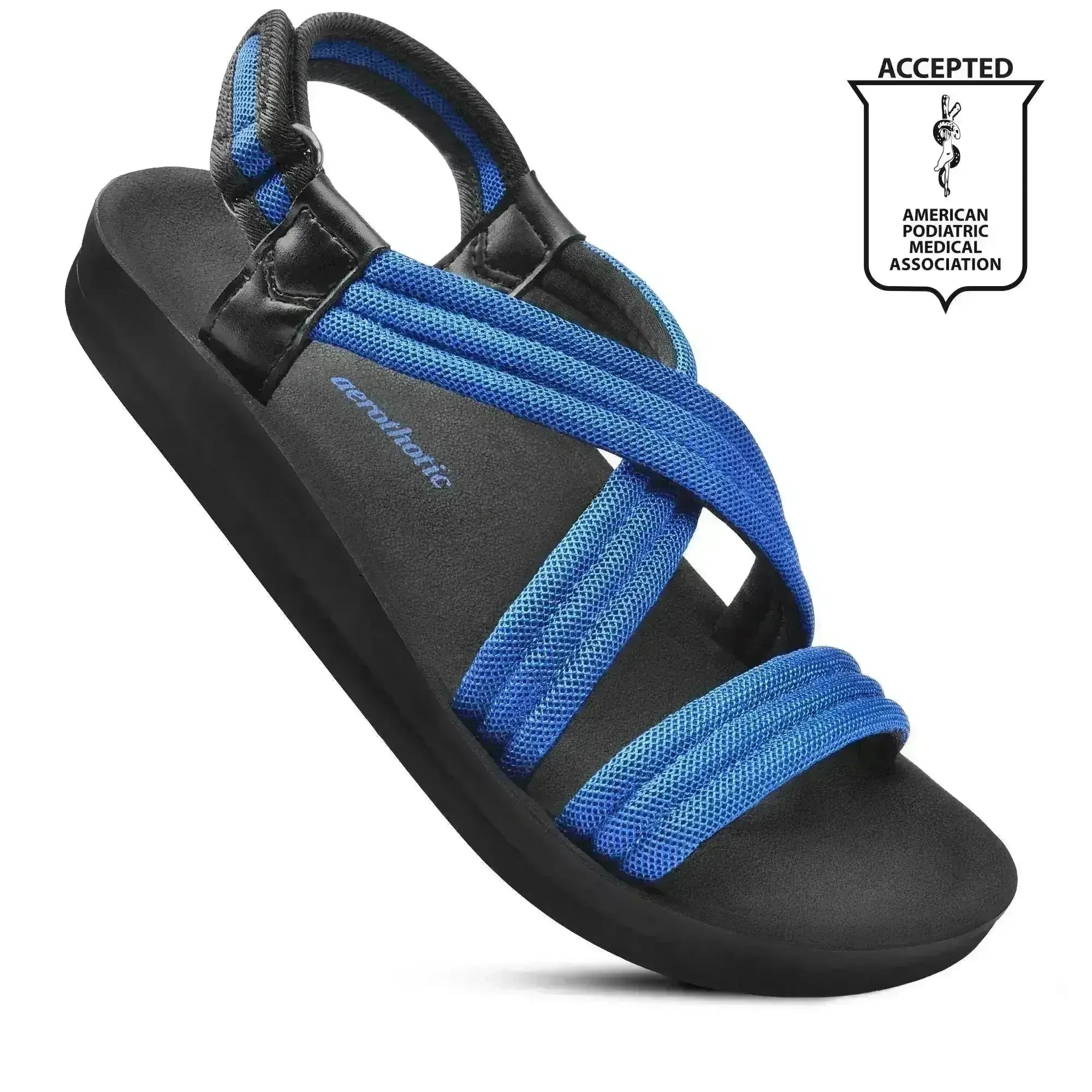 Aerothotic Hadal Women's Velcro Ankle Strap Slip on Sandals - Femstylo