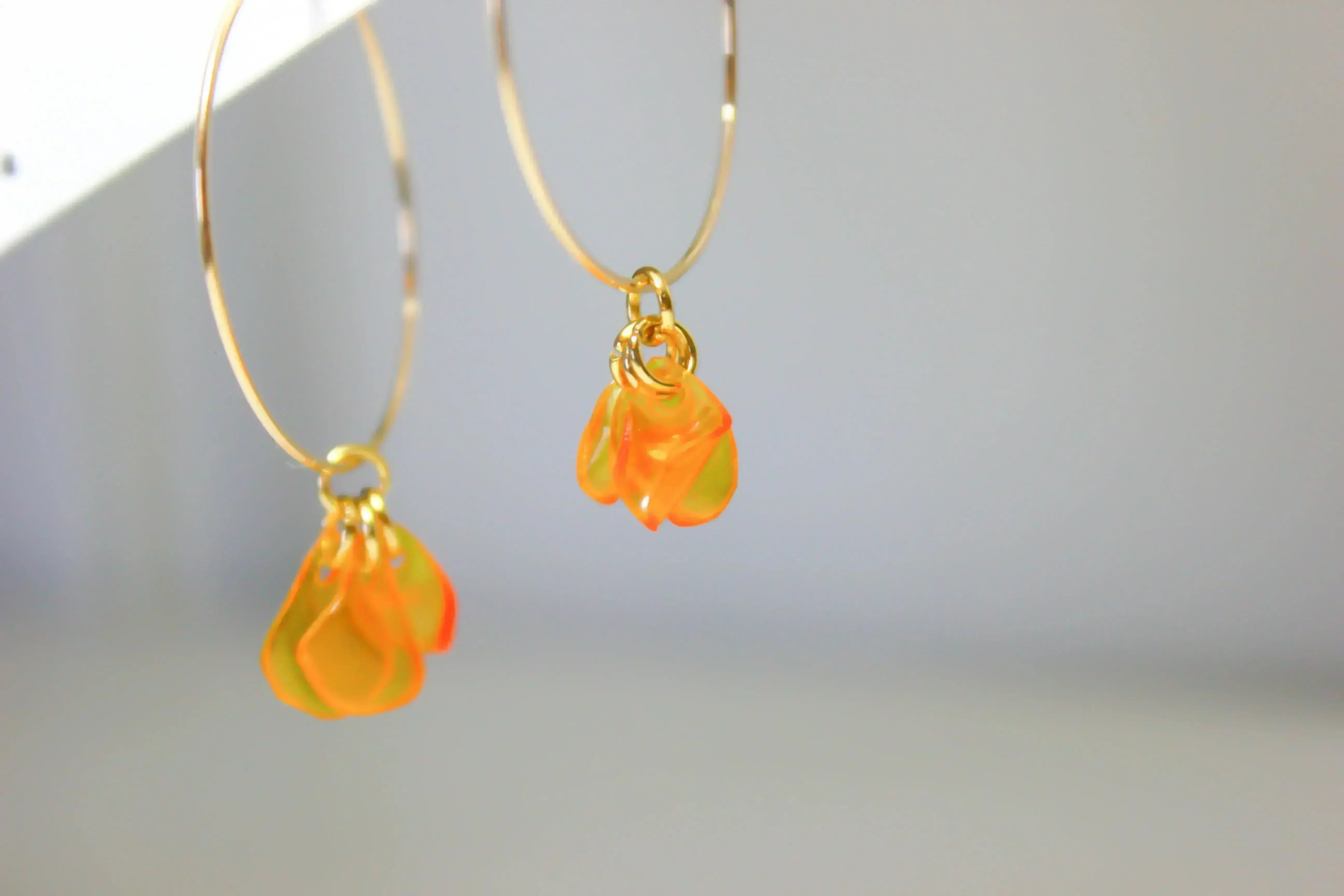 Emma Orange Hoops - Femstylo