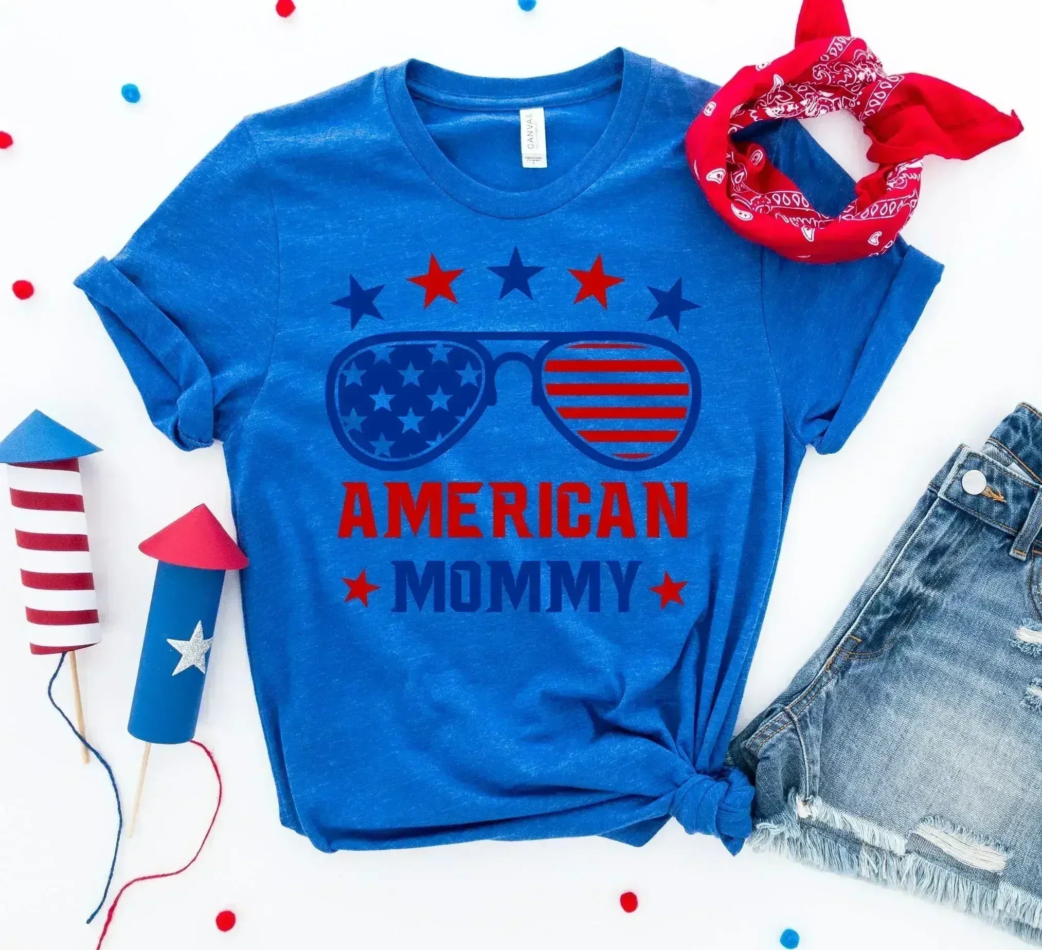 American Mommy T-shirt – Premium Ring-Spun Cotton Tee for Mothers - Femstylo
