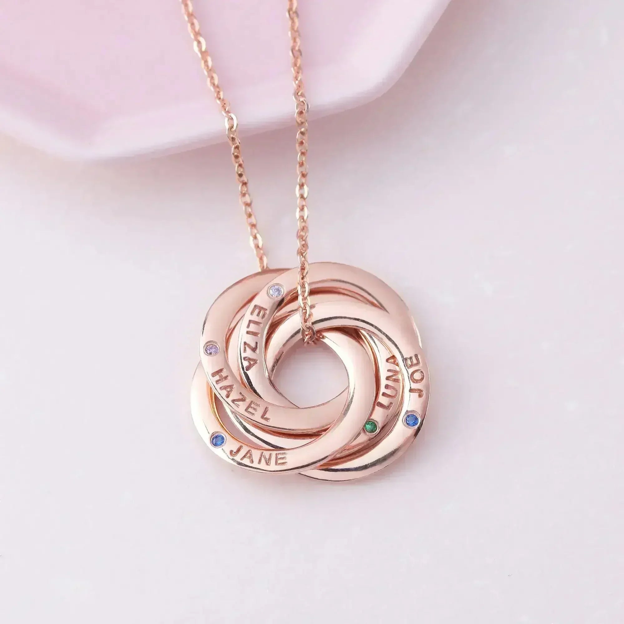 Mother Necklace Birthstone, Custom Mother Necklace, Gift From Daughter - Femstylo