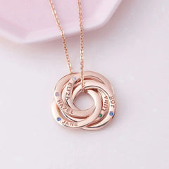 Mother Necklace Birthstone, Custom Mother Necklace, Gift From Daughter - Femstylo