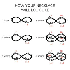 Custom Name Infinity Bracelet | Sterling Silver Mom Jewelry - Femstylo