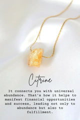Raw Natural Crystals | 24 Karats Pendant Necklaces - Femstylo