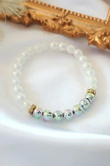 Aroma Diffuser Bracelet – Chrome Lava Stone Elastic Bracelet - Femstylo