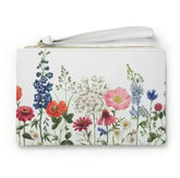 Floral Designed Zipped Clutch Bag - Femstylo