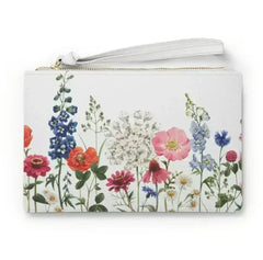 Floral Designed Zipped Clutch Bag - Femstylo