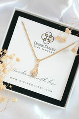 24 Karats CZ Hand Pendant Necklace - Femstylo