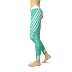 Turquoise Sports Leggings - Femstylo