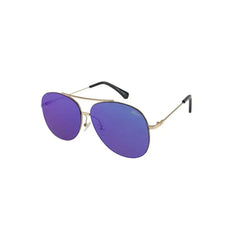 Jase New York Gold Aviators – Purple/Blue Mirror UV400 Sunglasses - Femstylo