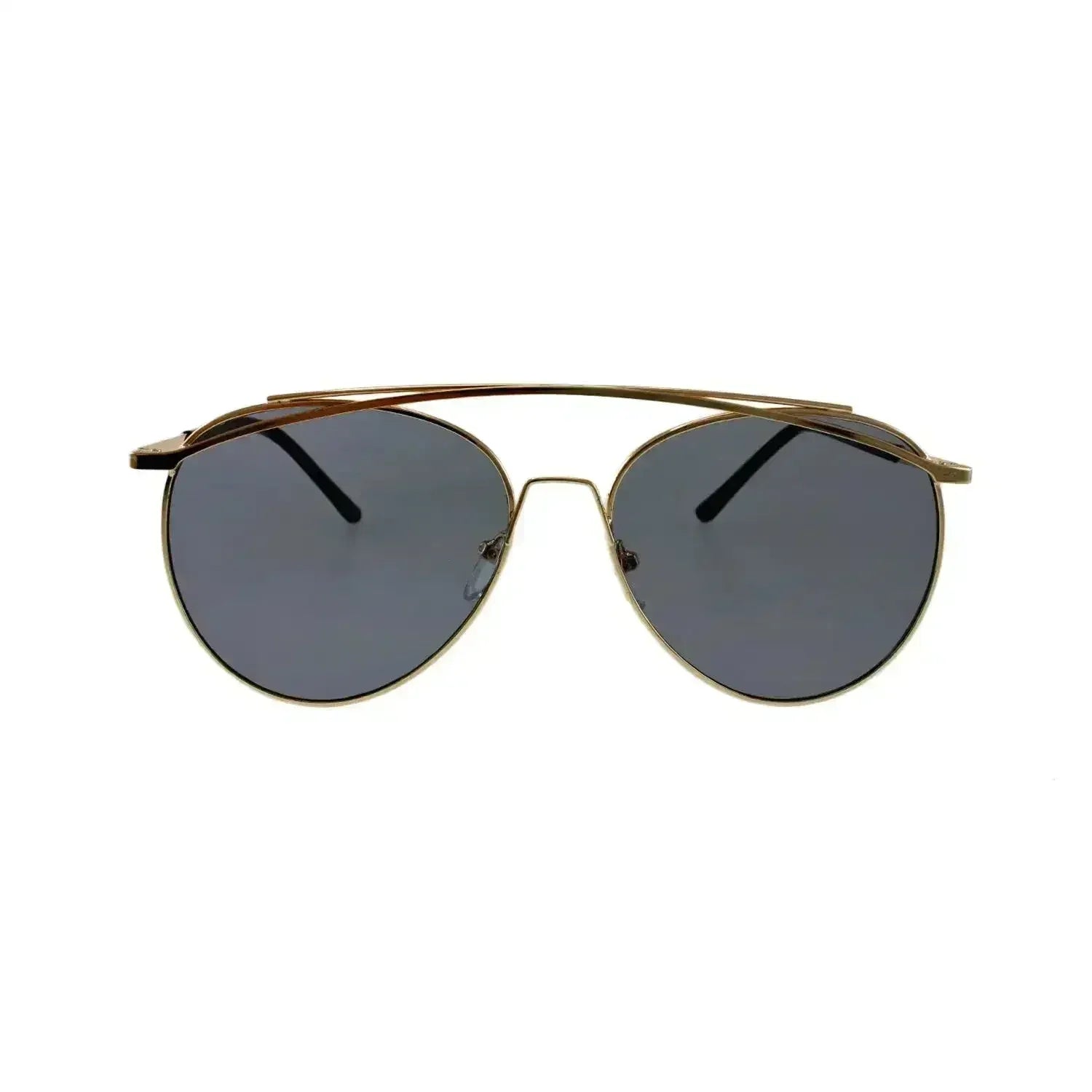 Jase New York Lincoln Sunglasses – Smoke Aviators with Brow Bar - Femstylo