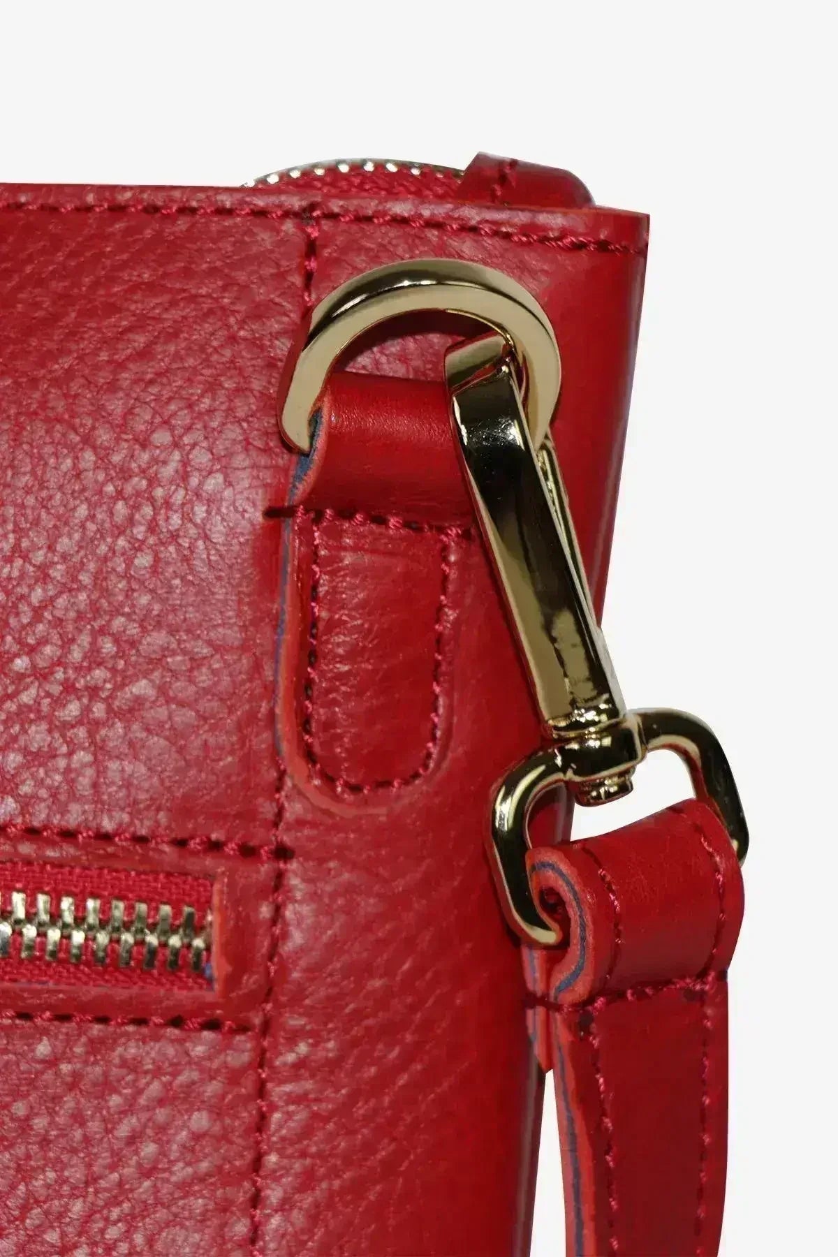 Leather Shiny Bag Red - Femstylo