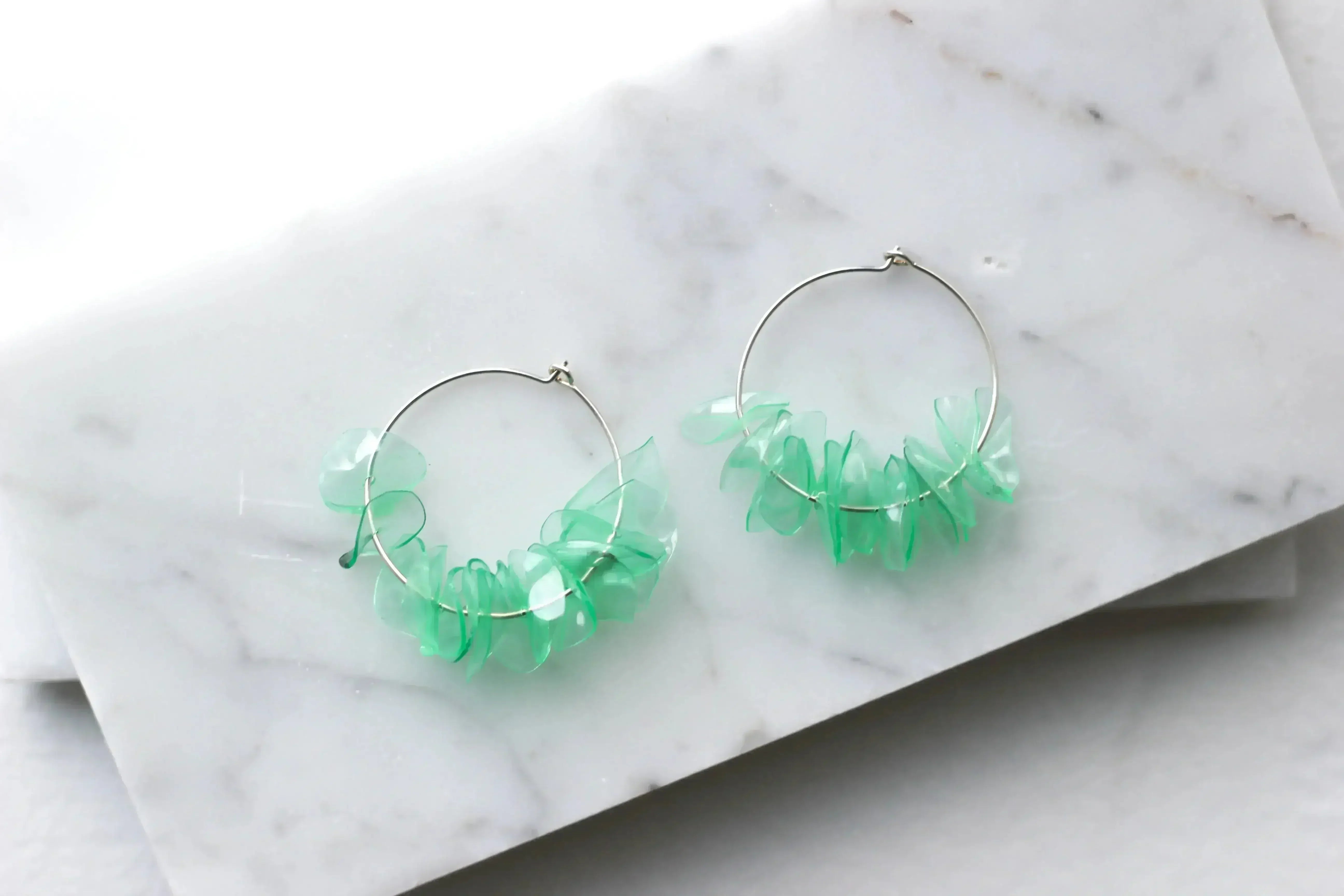 Alice Aquamarine Hoops - Femstylo