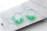 Alice Aquamarine Hoops - Femstylo
