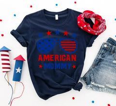 American Mommy T-shirt – Premium Ring-Spun Cotton Tee for Mothers - Femstylo