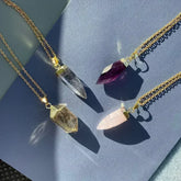 Glow Necklace - Crystal Quartz / Rose Quartz / Amethyst - Femstylo