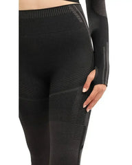 DECATA SEAMLESS LEGGINGS - BLACK & BROWN - Femstylo