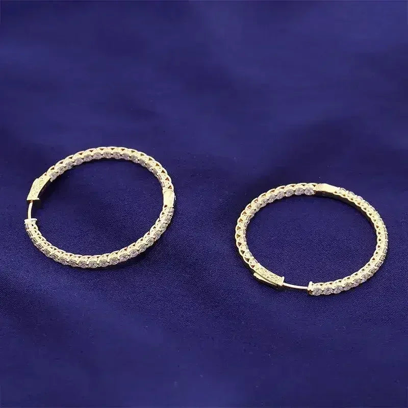 Personalized Big Diameter Earrings – Luxury Statement Jewelry - Femstylo