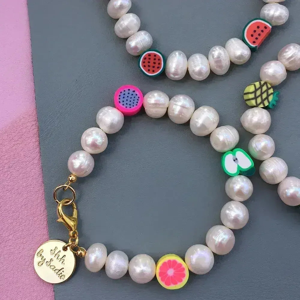 Pearl Fruit Bracelet - pick your own! - Femstylo
