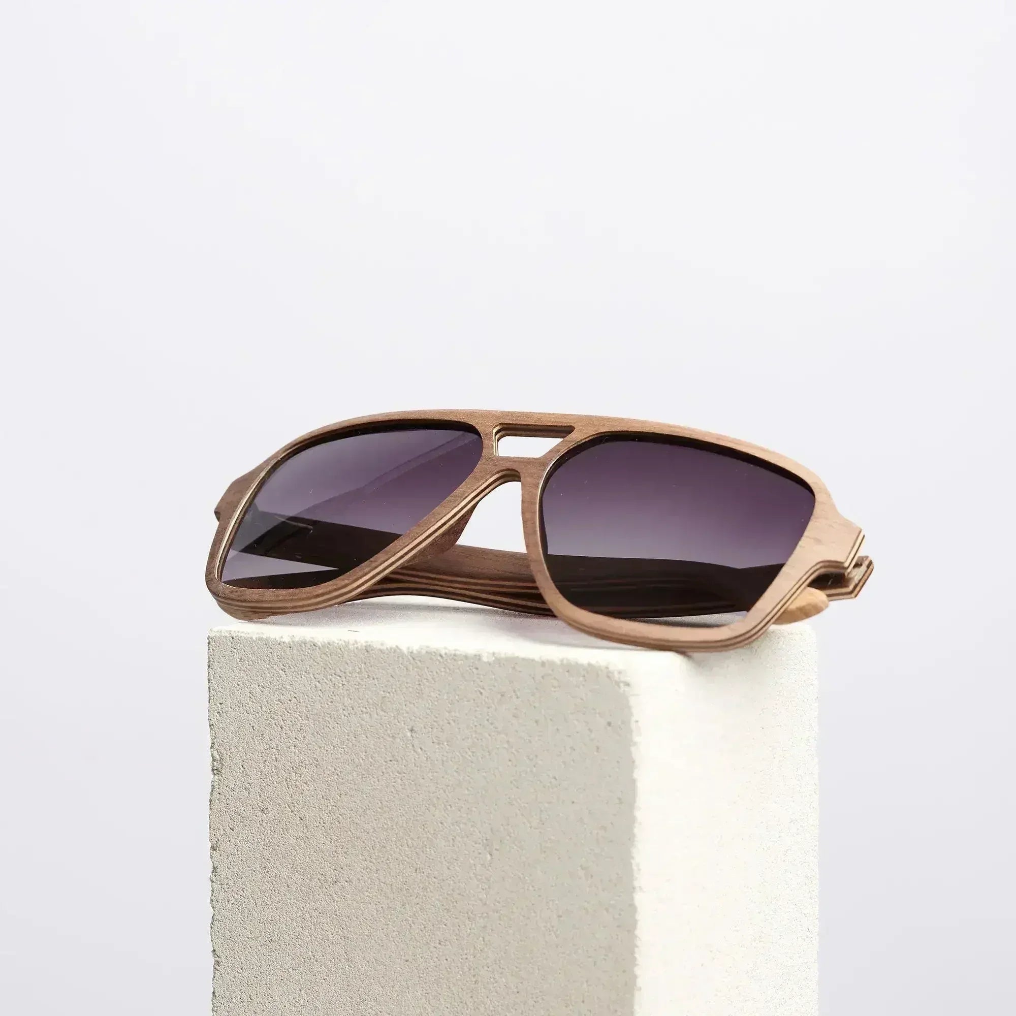 Oblique - Wooden Sunglasses for Men - Femstylo