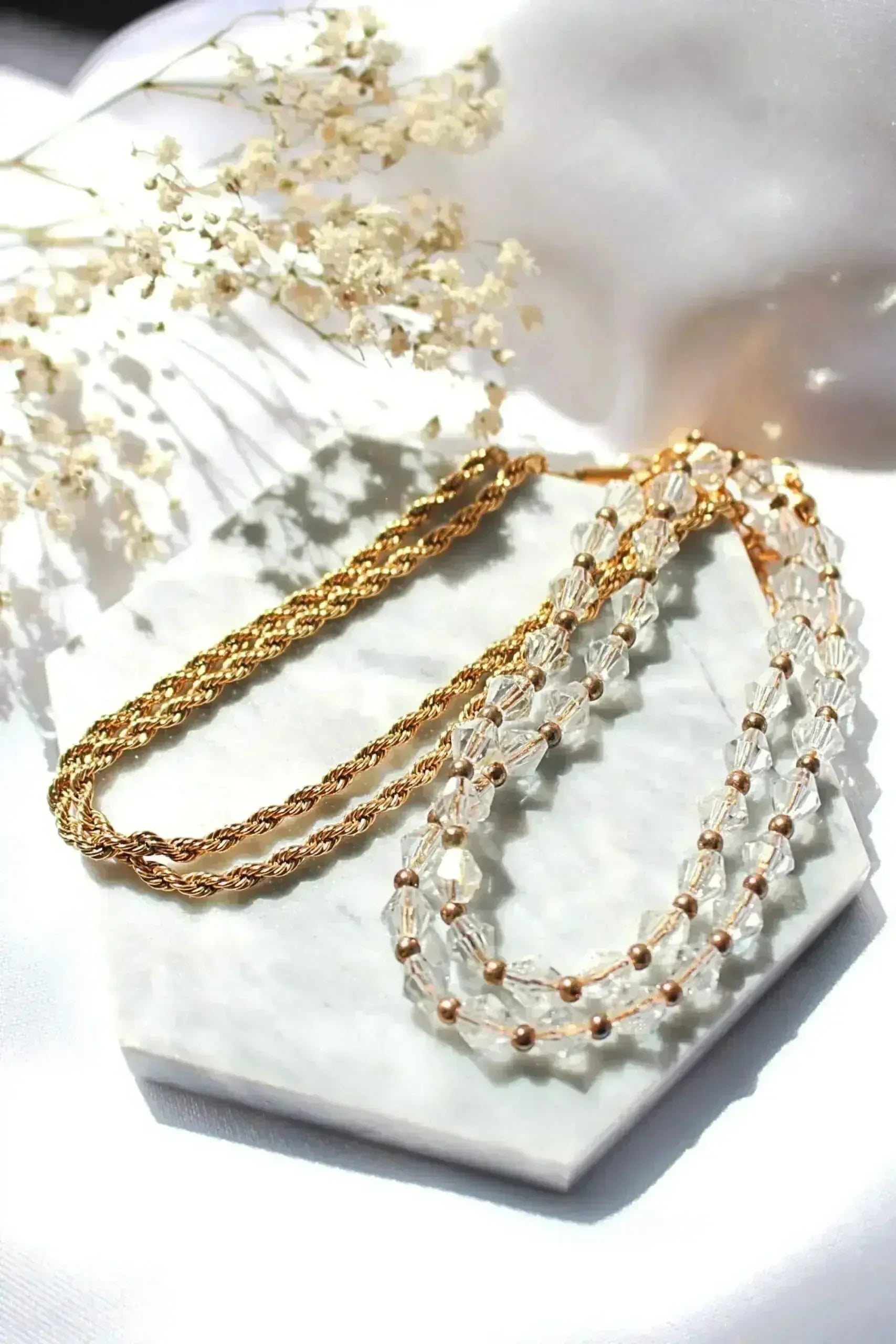24 Karats Twisted Rope Chain Necklace - Femstylo