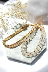 24 Karats Twisted Rope Chain Necklace - Femstylo