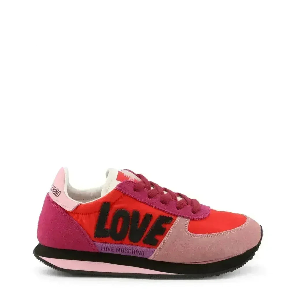 Pink Red Suede Sneakers - Femstylo