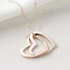 Mothers Necklace, Children Names Jewelry, Heart Name Necklace - Femstylo