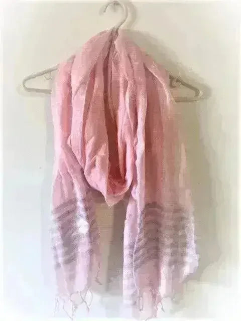 Women's Handloom Scarf- Pink Color From RSV Global Inc - Femstylo