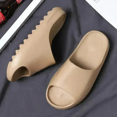 Yeezy Inspired Slides Brown/Khaki - Femstylo