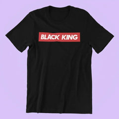 Black King T-Shirt | Premium Gildan Tee, 100% Cotton - Femstylo
