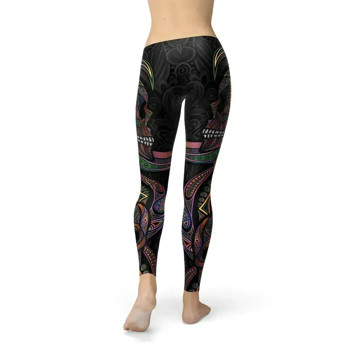 Womens Sugar Skull Leggings - Femstylo