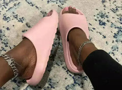 Cloud Pillow Slippers for Women - Pink Shower Shoes for College Dorm - Femstylo