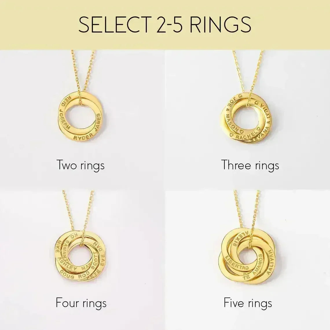 Children Name Necklace, Personalized Grandma Gift, Family Necklace - Femstylo