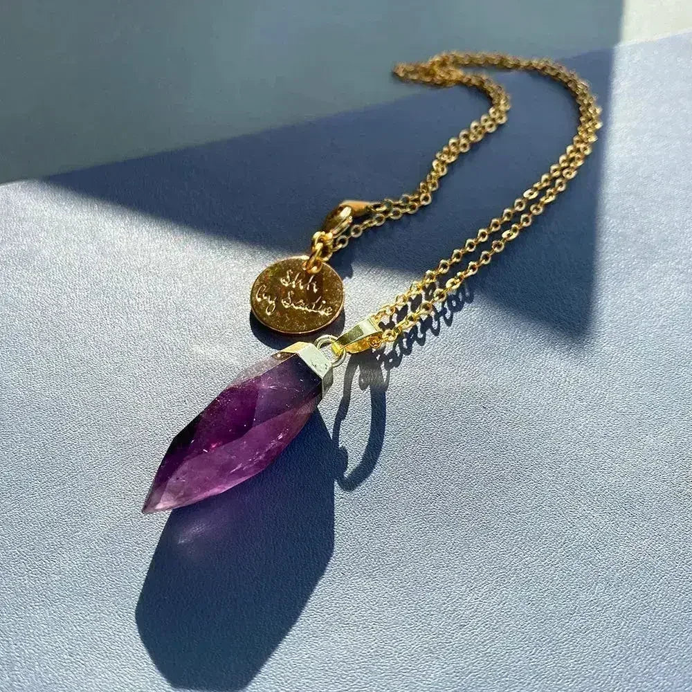 Glow Necklace - Crystal Quartz / Rose Quartz / Amethyst - Femstylo
