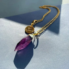 Glow Necklace - Crystal Quartz / Rose Quartz / Amethyst - Femstylo