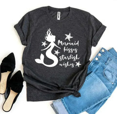 Mermaid Kisses Starfish Wishes T-shirt - Femstylo