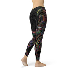 Womens Sugar Skull Leggings - Femstylo