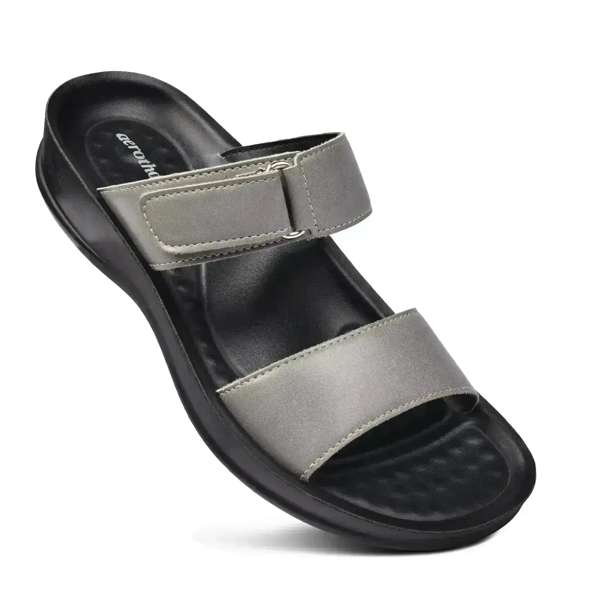 Aerothotic Rustic Women's Velcro Strap Slide Sandals - Femstylo