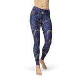 Womens Paisley Butterfly Leggings - Femstylo