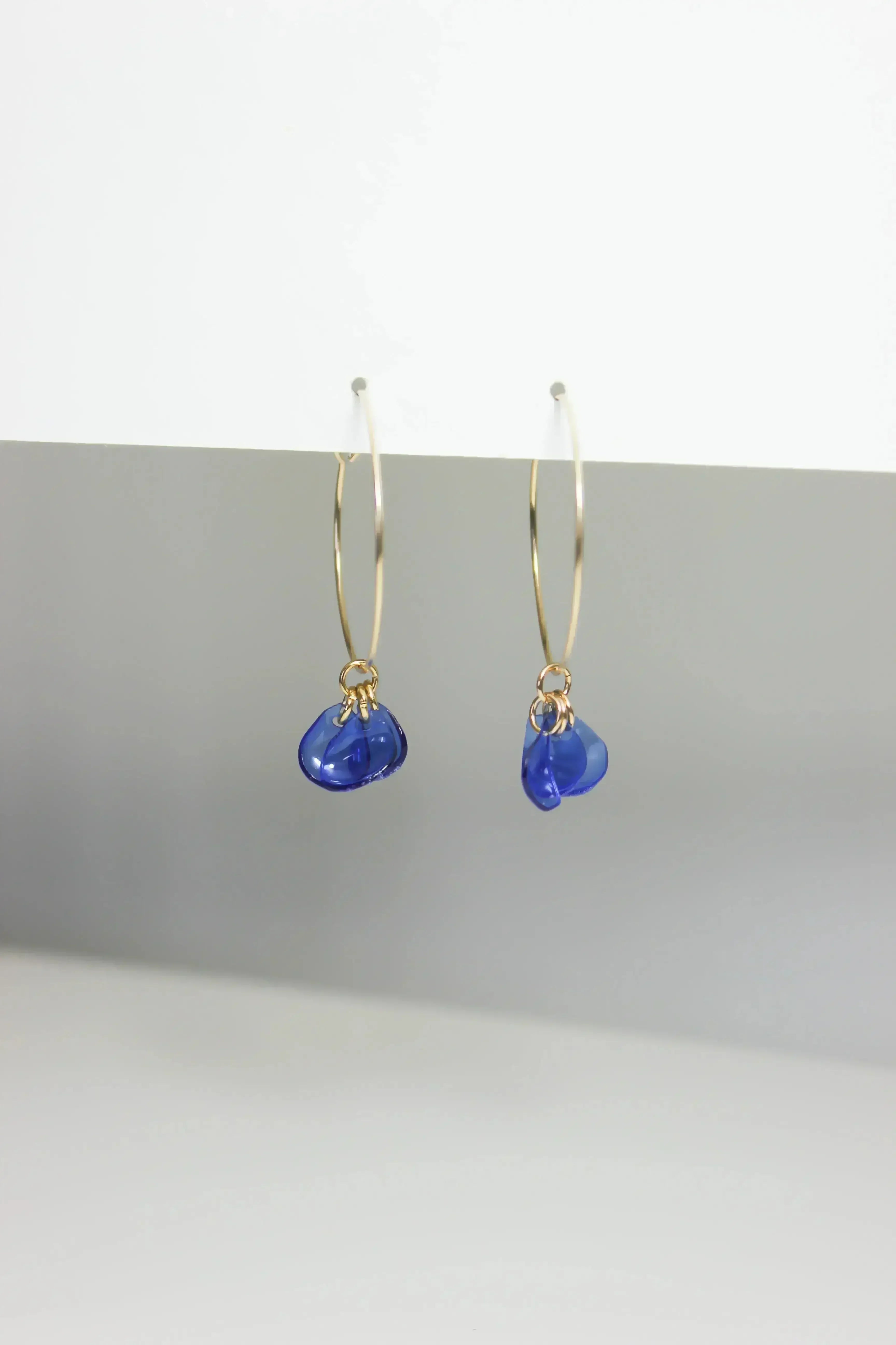 Emma Blue Hoops - Femstylo