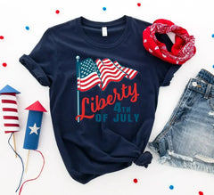 Liberty 4th of July T-shirt - Femstylo