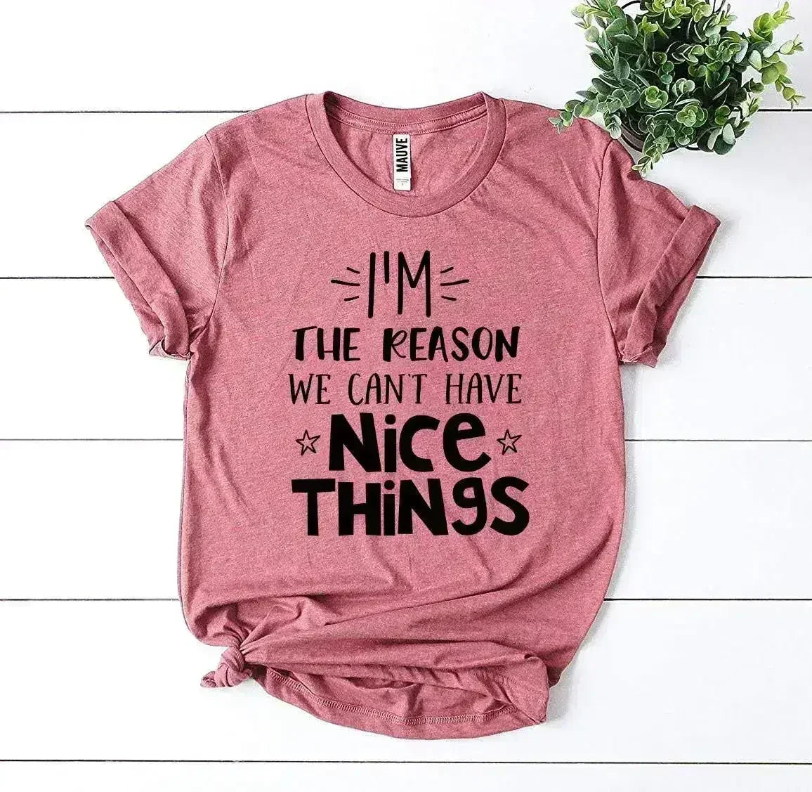 I’m The Reason We Can’t Have Nice Things T-shirt - Femstylo