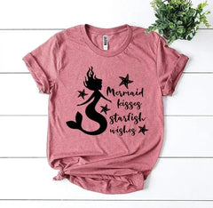 Mermaid Kisses Starfish Wishes T-shirt - Femstylo