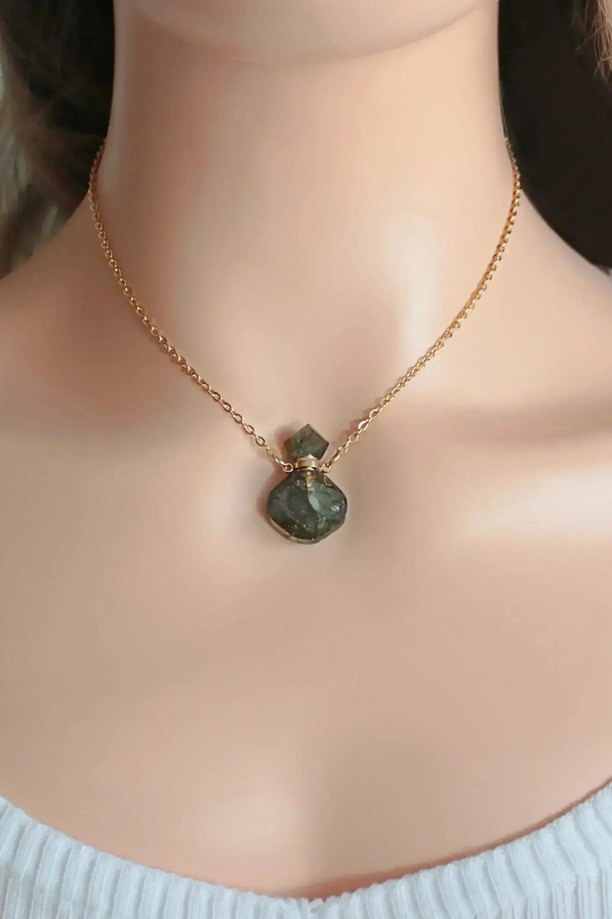 Luxury Mini Crystals Bottles | 24 Karats Natural Crystals Necklaces - Femstylo