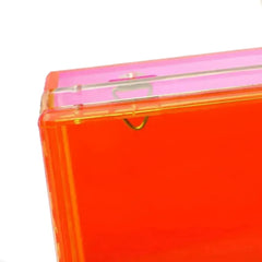 Trendy Neon Two Tone Transparent Acrylic Clutch - Femstylo
