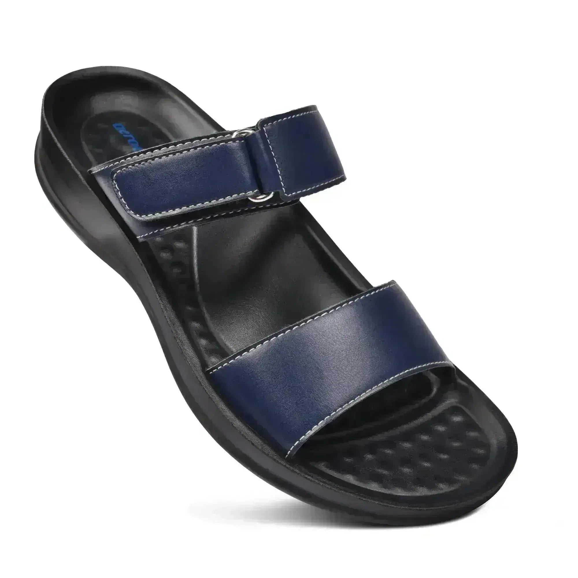 Aerothotic Rustic Women's Velcro Strap Slide Sandals - Femstylo