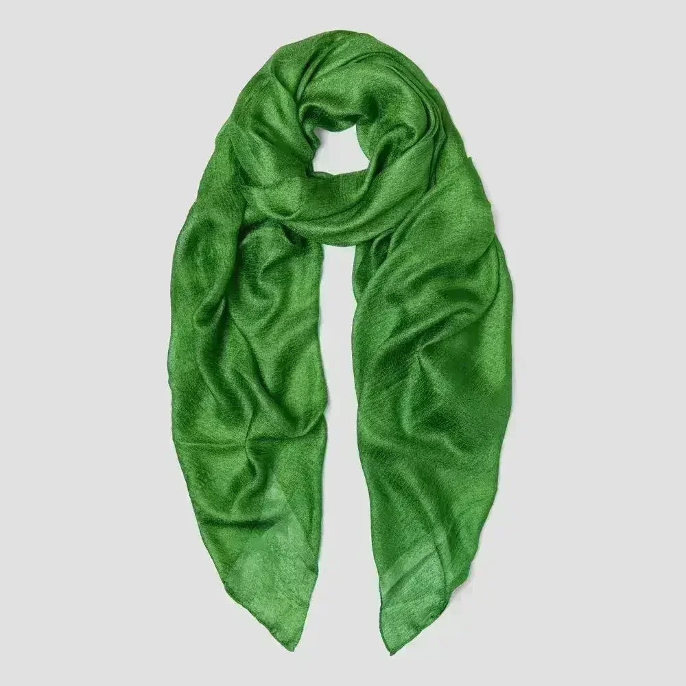 Linen Silk Scarf with Textured Finish - Femstylo