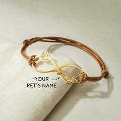 Custom Pet Name Bracelet, Pet Memorial Bracelet, Dog Cat Mom Bracelet - Femstylo