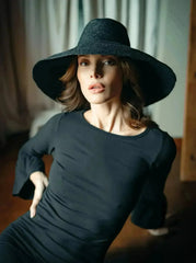 RIRI Jute Straw Hat, in Black - Femstylo